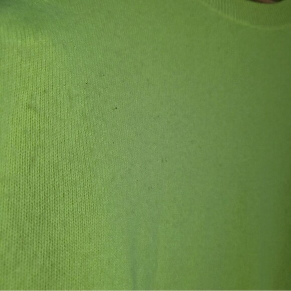 J. CREW Cashmere Crewneck Neon Lime Green Long Sleeve Sweater Sz XS - Picture 16 of 16